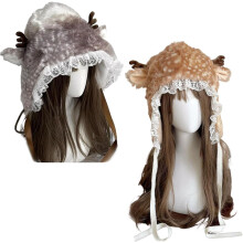 Deer Print Leg Warmers, Women's Brown Faux Fur Deer Leg Warmers, Furry Animal Print Boot Cuffs Cover for Women