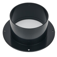 Straight Pipe Flange Ventilation Ducting Exhaust Pipe Connectors for Wall Inlet Outlet Part ABS 100 125 150mm High Strength