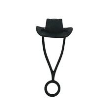 Cowboy Hat Straw Covers, 10mm Drink Cup Accessories, Multicolor Party Decorations, Novelty Cover Plugs 4-Pack Set