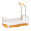 Perforation-Free Multi-Functional Kitchen Sink Draining & Storage Rack – White/Yellow, Compatible with Standard Sinks 1