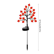 Solar Maple Leaf Lights, 20LED, for Outdoor Fall Decor, Thanksgiving, Patio & Garden – Compatible with Solar Charging