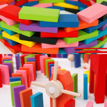 ACOUTO 120PCS Domino Toy, Building Block Learning For Kids