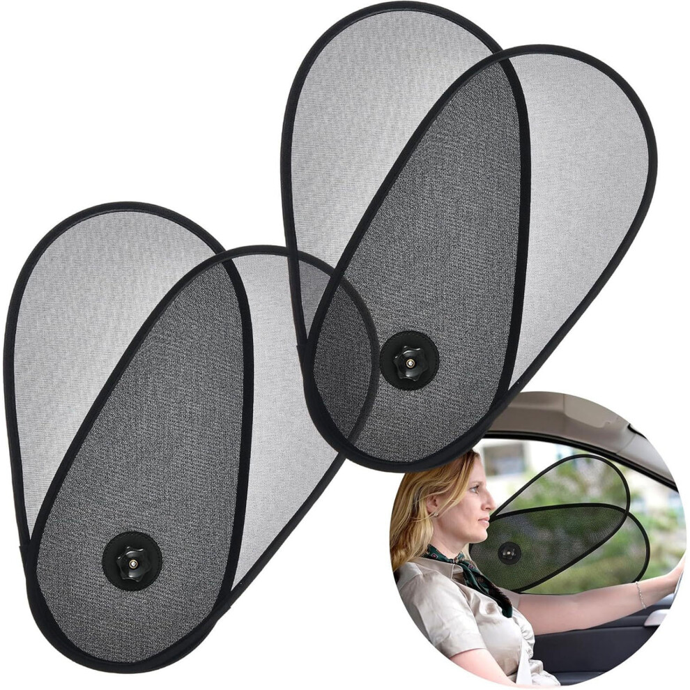 Car Side Window Sun Shade,Foldable Adjustable Sun Visor With Suction Cups,Uv Protection For Vehicles,15.75X8.27in 9558633093353