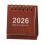 Mini desk calendar 2026 coil design paper 1