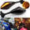 Motorcycle Rearview Mirror Black Reversing Handlebar 2