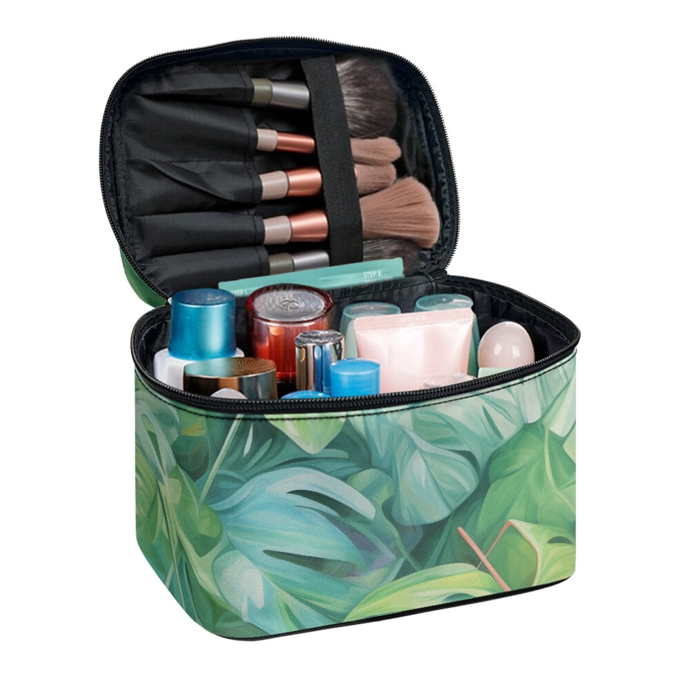 Leaves Cosmetic Bags Bathroom and Organizing (8.86"x6.5"x5.9") Effortless Organization Multi-use Women