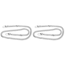 2Pcs Silver Adjustable Shoulder Bag Strap Replacement for Travel Bags
