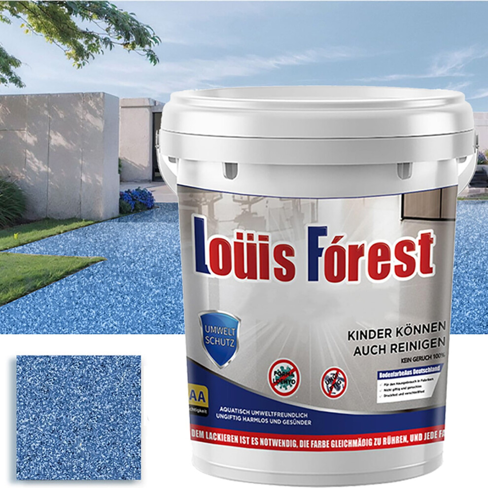 High-Gloss Marble Epoxy Floor Coating, Waterproof Water-Based, Dark Blue, 0.5L Â Compatible With Louis Forest 9027700132184
