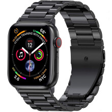 Apple Watch-armband i rostfritt stål, kompatibelt med Apple Watch-serien 1-7, SE, 38/40/41 mm och 42/44/45 mm