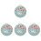4Sets Convenient Craft Embroidery Kit with Assorted Colors Cotton 2