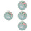 4Sets Convenient Craft Embroidery Kit with Assorted Colors Cotton 5