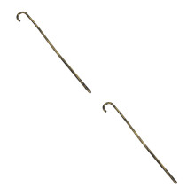 2Pcs Magical Golden Plastic Costume Cane for Kids Dance and Party