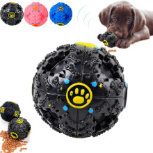 Pawcia Giggle Ball – Interaktiv matutmatande hundleksak med fnissljud, kompatibel med medelstora hundar (svart)