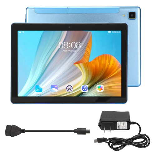 Fast Charging Android Tablet Split Screen Multitasking LTE Network Dual Camera IPS Display WiFi Connectivity Eye Protection Screen Bluetooth