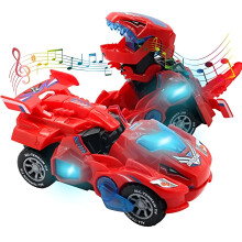ACDANC Toys for 3-6 Year Old Boys Transforming Car Toys with LED Light and Music Dinosaur Toy Birthday Gifts for 4 5 6 7 Year Old Boy