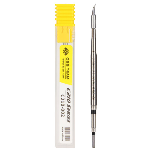 Thermal Conductivity Soldering Tip for T210Handle Curved Small End Efficient Welding Tool Environmentally Friendly Fast Heating Replacement