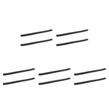 10Pcs Plastic Threshold Ramp Pads for Sweeping Robots Black Home Use