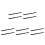 10Pcs Plastic Threshold Ramp Pads for Sweeping Robots Black Home Use 1