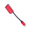 2Pcs Compact Red Type C to 3.5mm Audio Adapter with Charging for Phone 8