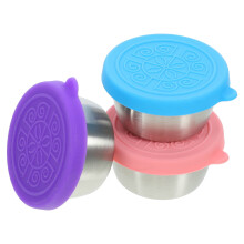 Sauce Cups with Lids, Assorted Colors, 304 Stainless Steel, for Home Use, 3Pcs