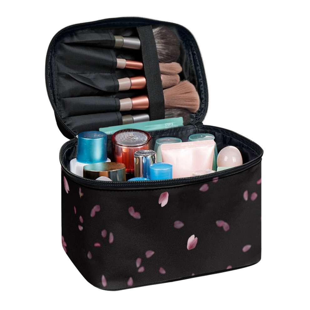 Portable Makeup Brush Bag Polyester with Brush Slots
