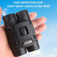 100x22 Binoculars, High Power HD Outdoor Mini Portable Telescope for Adults, Compact for Travel Hiking Birding
