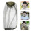 3Pcs High Density Mesh Mosquito Head Nets Olive Green for Outdoor Use 10