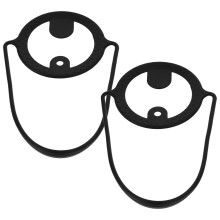 2pcs Cup Carrying Handle Silicone Black Strap Prevents Drops Outdoor Carry