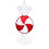 Christmas Candy Pendant Decoration Red White 12 pcs 1