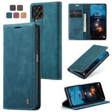 Leather Wallet Phone Case with Card Holder & Zipper, Compatible with Samsung Galaxy