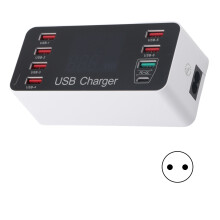 8Port USB Charging Station With LCD Display Fast Charging Intelligent Charging Technology Compact Design Wide Device Compatibility After Sales
