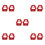 10Pcs Reliable Red Metal Fire Sprinkler Guard Head Cage Accessory 4