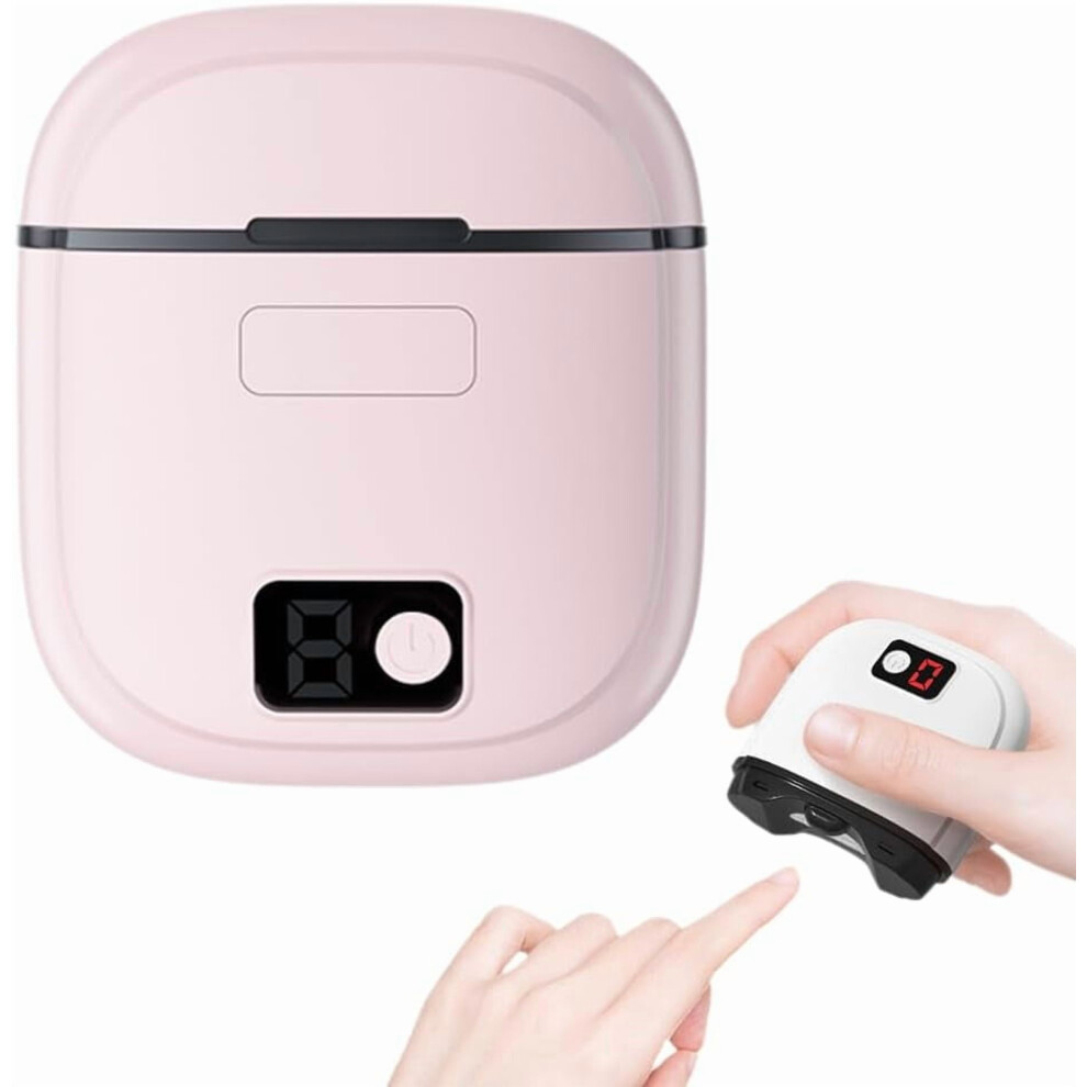 2-in-1 Automatic Electric Nail Clipper, USB Rechargeable Nail Trimmer with Scrap Storage for Safe, Quiet Grooming
