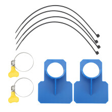 Cable Ties For Swimming Pool Hose Holders Accessories, ABS Plastic Pipe Support Brackets With Stainless Steel Clamps Adhesive Patches Preventing