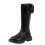 Children's Plush Leather Boots Solid Color Long Tube 2