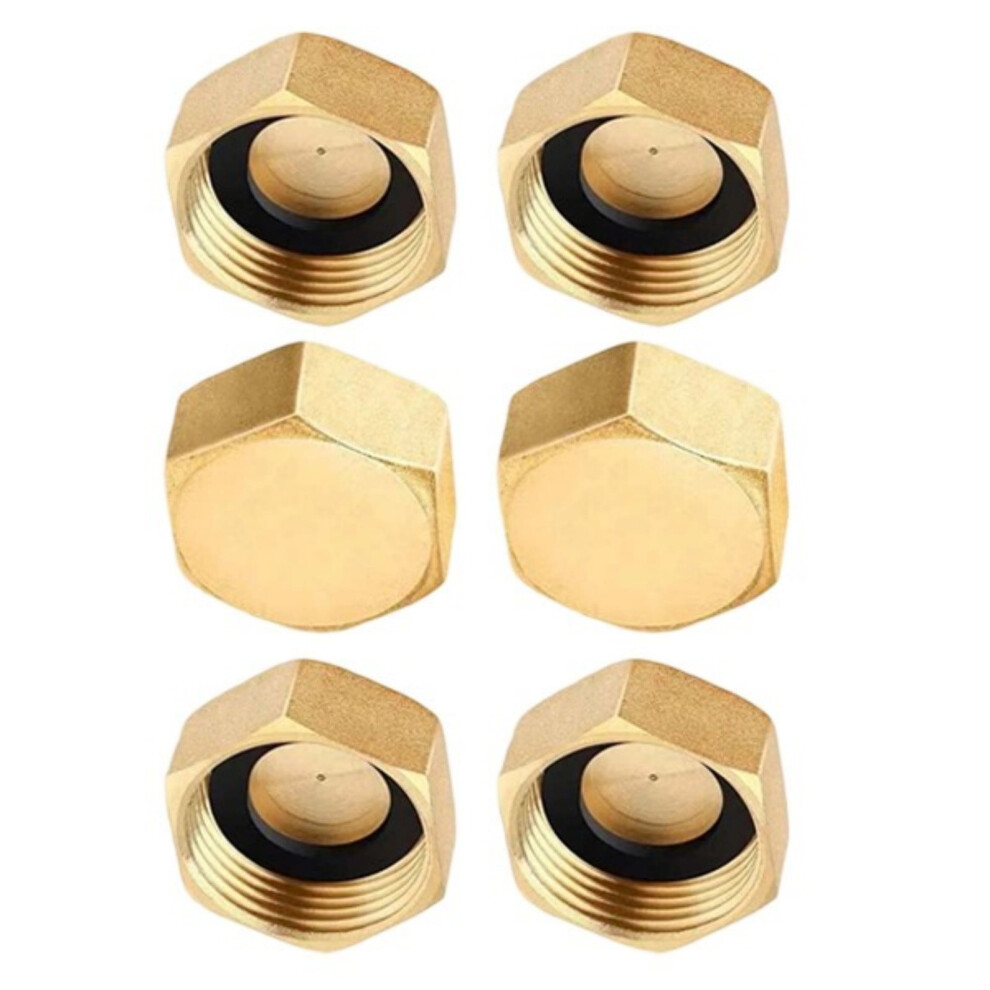 Brass Threaded Plug 1/2 Inch Internal Pipe Cap 974856154722
