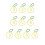 Metal Two-Tone Paper Clips, Fruit Shape, Beautifully Designed, 10 Per Pack 1