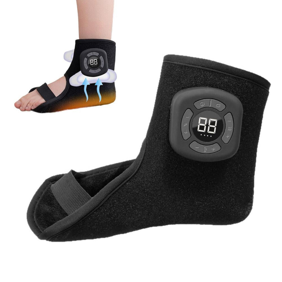 Black Electric Foot Massager Foot Warmer Promote Blood Circulation 3 Heating Temperature Foot Massage Machine(1Pc)