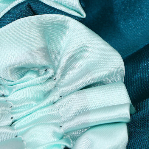 Bonnet Enfant Satin Vert Simple Élastique Protection Capillaire 2