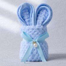 Cute Bunny-Shaped Hand Towel, 30x40cm Soft Absorbent Microfiber Washcloth, 6 Color Options, Perfect for Easter Gifts, Bathroom Decor & Daily Use