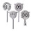 Stainless Steel Cocktail Strainer Set 4 Pack 1