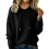 Damen-Kapuzenpullover mit langen Ärmeln, Herbst/Winter, weich 1