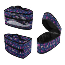 Purple Butterfly Maple Leaf Print Steam Iron Case, Portable Steamer Holder with Zipper, Lightweight Travel Iron Organizer – Case Only