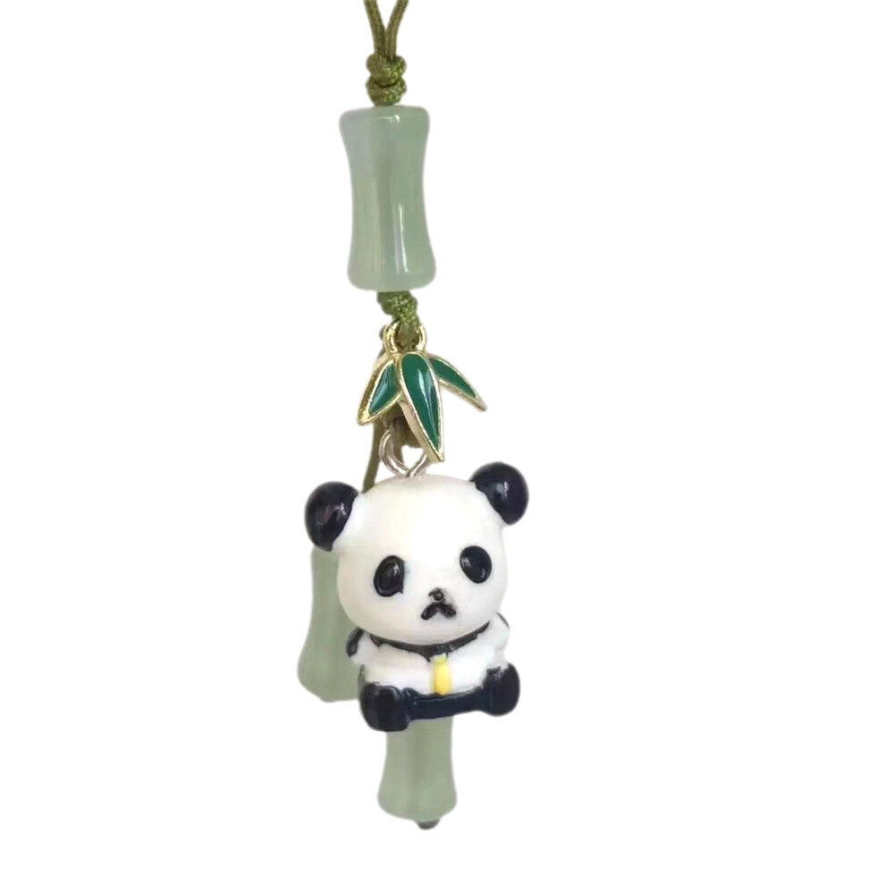 Trendy Joint Pandas/Fan Phone Charm Unique Fan Shapes Keys Chains Cute Pandas Pendant Lanyard For Phone Cases 9422877979547