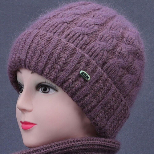 Polyester Knitted Winter Hat with Earmuffs