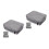 2Pcs Grey Polyester Electronic Organizer Bag for Travel Cable Storage 10