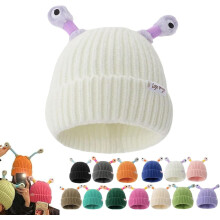 Glowing Little Monster Knit Hat, Funny Knitted Tentacle Beanie for Warmth and Party Fun