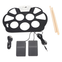 Roll-Up Drum Pad Machine With Record Function And Stereo Sound Output Foldable Electronic Drum Set Featuring Adjustable Volume And USB DC5V Power