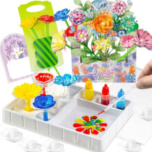 DIY Flower Craft Kits with Magic Dyeing – Bouquet Maker Art Supplies for Kids, Compatible with STEM Sensory Learning, Gifts for Birthday, Christmas,