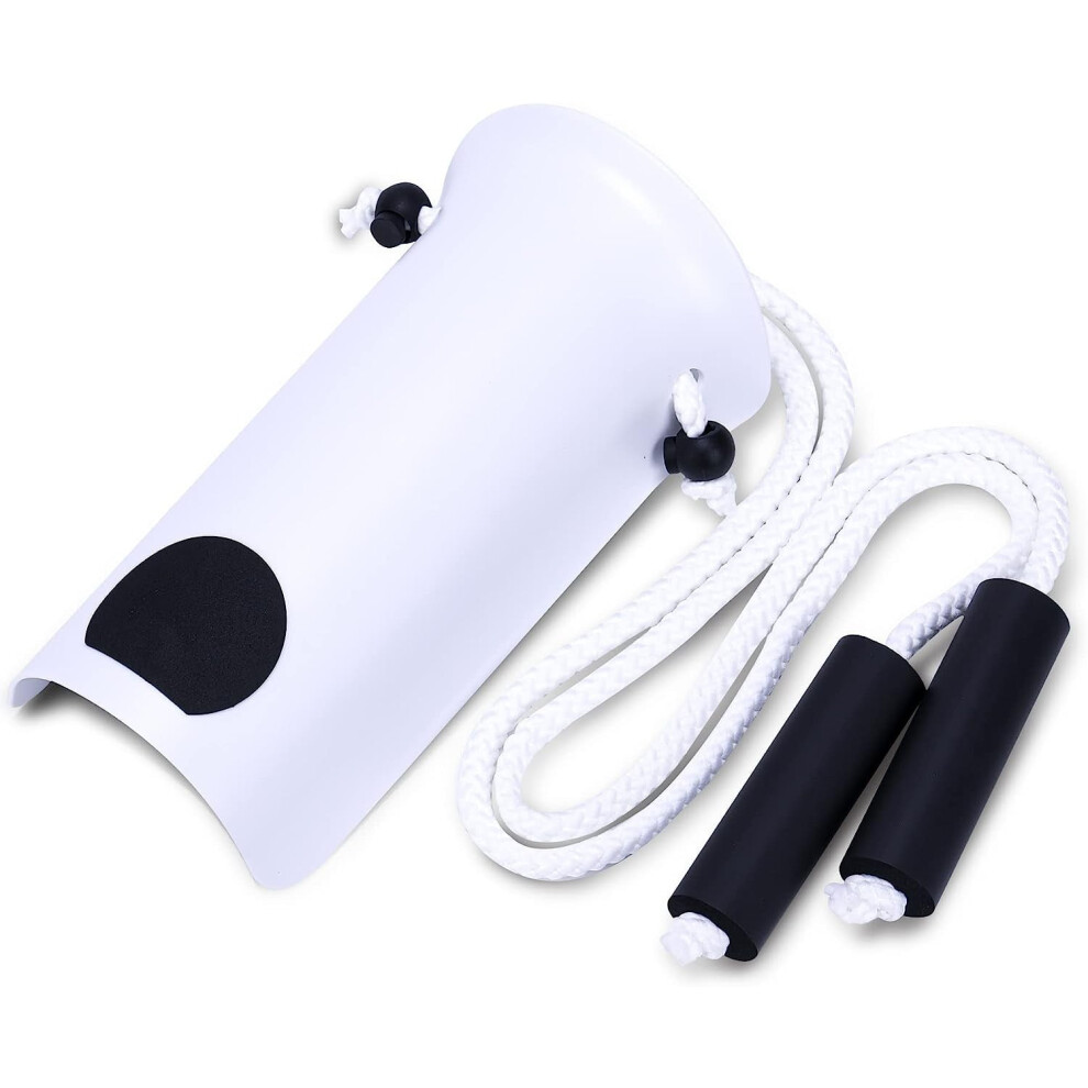 White Sock Aid - Wide 3.93" Sock Aid With Foam Handles, Sock Aide Device For Seniors, Sock Helper Easy On Easy Off,